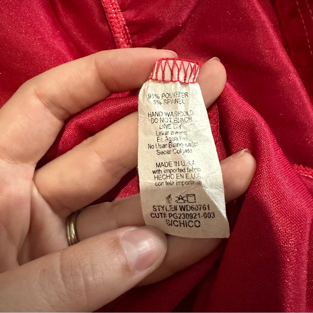 Pinkblush Red Velvet Mini Dress - Picture 5 of 5